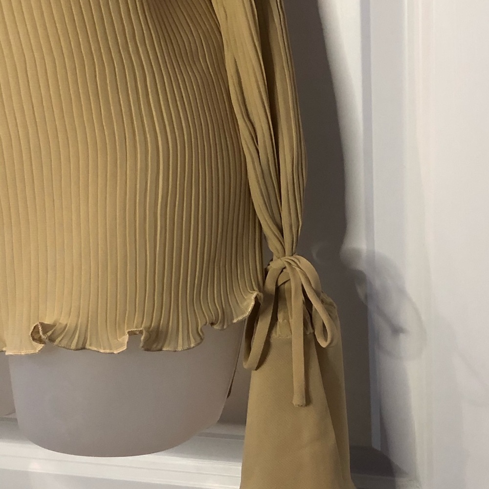 NWT KAELYN-MAX Beige Top Size Large - Picture 5 of 15
